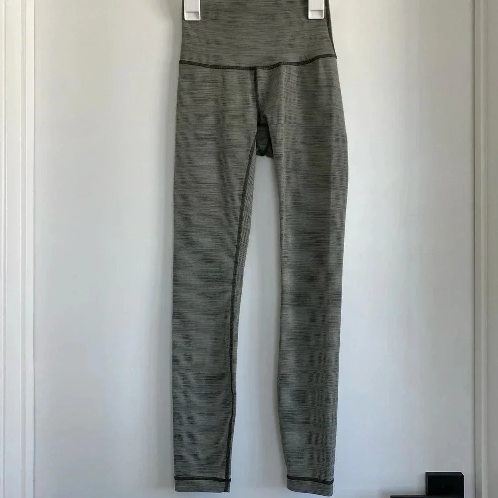 Lululemon Sage Dark Olive Full-On Luon Wunder Under High-Rise Tight Leggings 2 - Picture 2 of 7